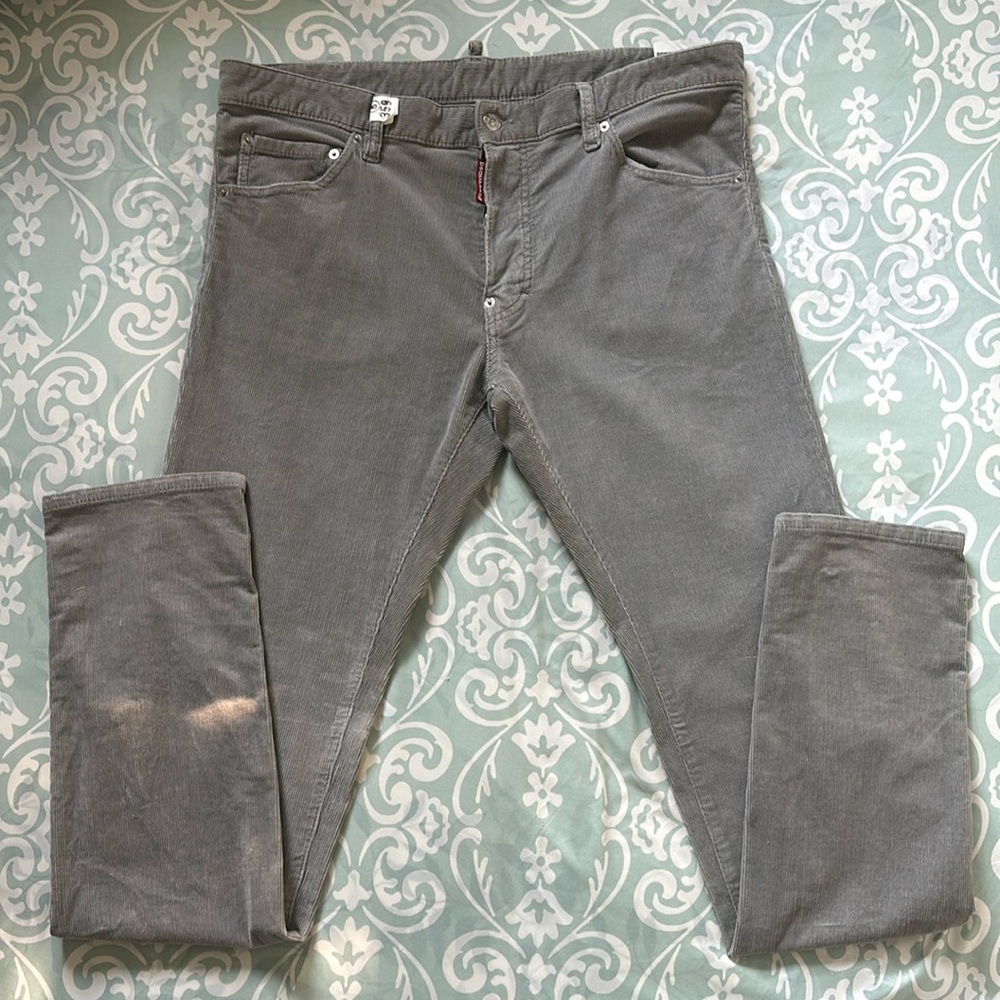 Grey Corduroy trousers DSQUARED2